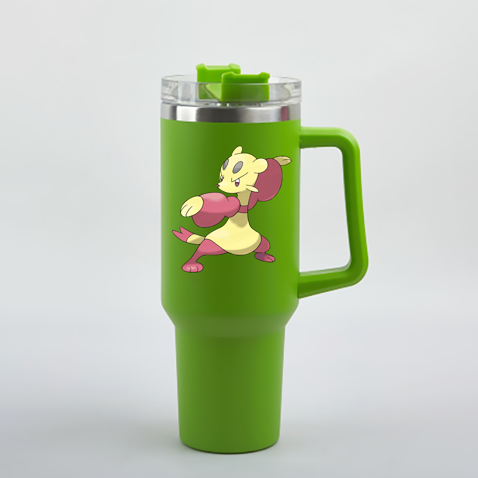（画像用） ポケットモンスター Pokémon 1200mL車用タンブラー - クリスタルステッカー（プラスチックストロー付き）